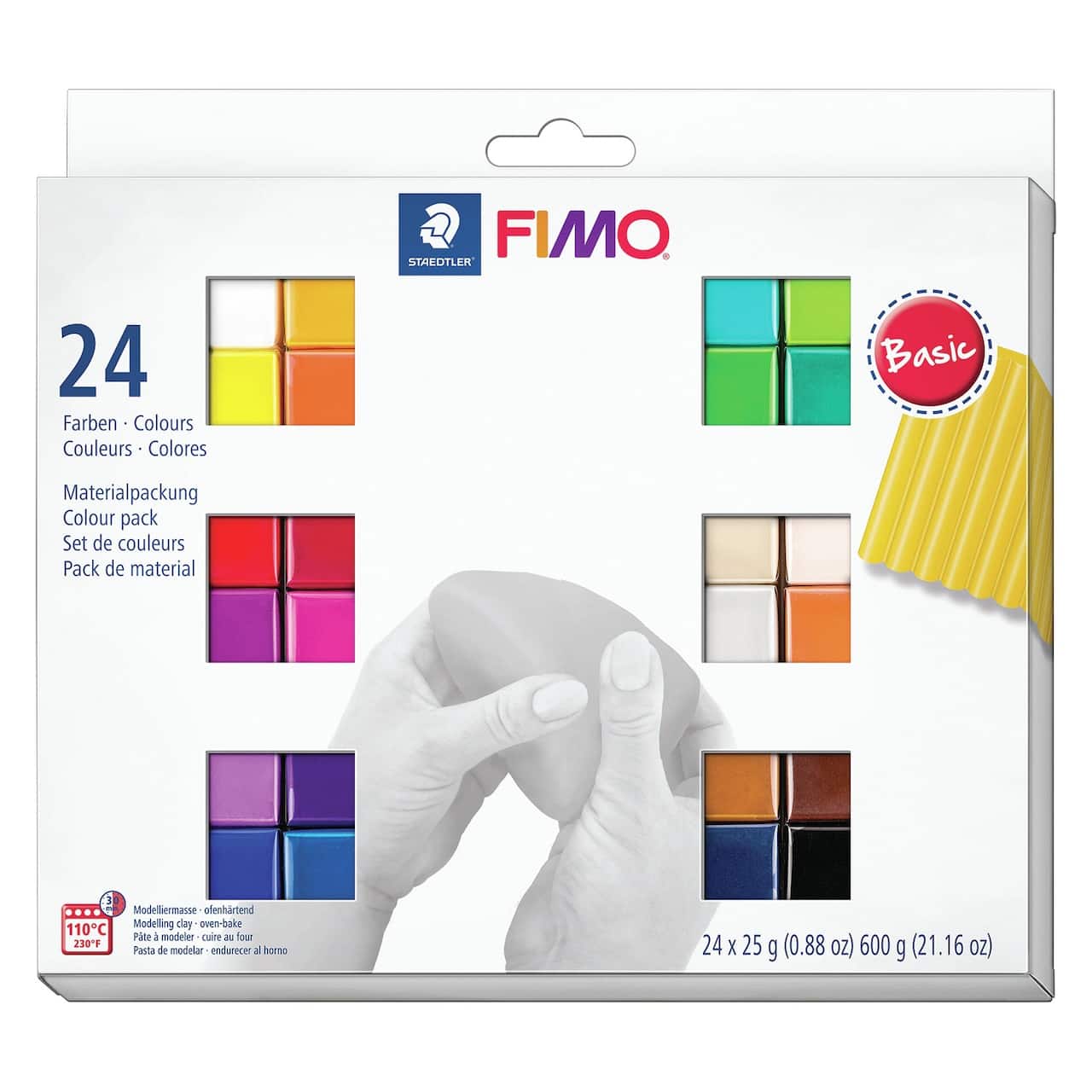FIMO Polymer Clay Modelling Clay Effect Metallic 5 Pack 